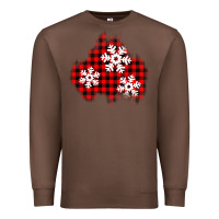 Chestnut Christmas snowflakes patch Premium Sweatshirt - AdoDesignShop