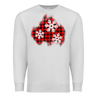 Dove Grey Christmas snowflakes patch Premium Sweatshirt - AdoDesignShop