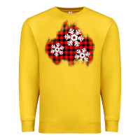 Lemon Christmas snowflakes patch Premium Sweatshirt - AdoDesignShop