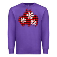 Purple Christmas snowflakes patch Premium Sweatshirt - AdoDesignShop