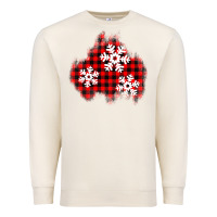 Sandshell Christmas snowflakes patch Premium Sweatshirt - AdoDesignShop