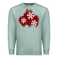 Seafoam Christmas snowflakes patch Premium Sweatshirt - AdoDesignShop