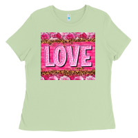 Matcha Love Valentine's day tumbler Ladies Tee - HowdyJamesFarm