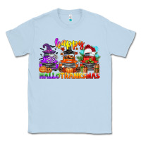 Dusty Blue happy hallothanksmas truck Classic Tee - CowGirlArtShop