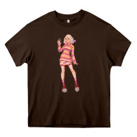 Chocolate Brown colorful girl Heavy Core Tee - TumblerDesignByShophia