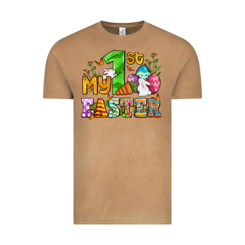 Easter Day My First Easter With Eggs And Rabbits Vintage Tee by OliviaCreatesArt | Teevron