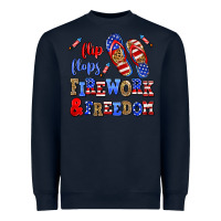 Navy flip flops fireworks and freedom Heavyweight Sweatshirt - AdoDesignShop