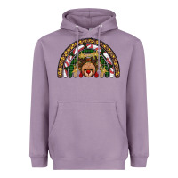 Lavender reindeer rainbow christmas Heavyweight Hoodie - AdoDesignShop