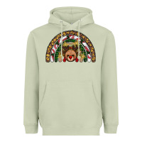 Matcha reindeer rainbow christmas Heavyweight Hoodie - AdoDesignShop