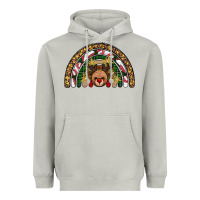 Moon Dust reindeer rainbow christmas Heavyweight Hoodie - AdoDesignShop