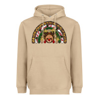 Mushroom reindeer rainbow christmas Heavyweight Hoodie - AdoDesignShop
