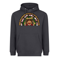 Smoke reindeer rainbow christmas Heavyweight Hoodie - AdoDesignShop