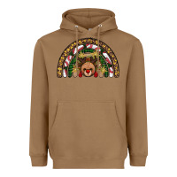 Toasted Coconut reindeer rainbow christmas Heavyweight Hoodie - AdoDesignShop