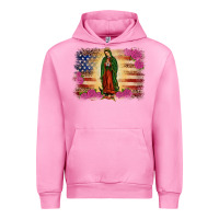 Fuchsia Pink america our lady of guadalupe Urban Hoodie - JahusDesignShop