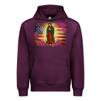 Mauve Wine america our lady of guadalupe Urban Hoodie - JahusDesignShop
