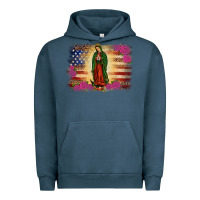 Pigment Midnight Navy america our lady of guadalupe Urban Hoodie - JahusDesignShop