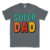 Charcoal Heather super dad Classic Tee - Artiststas