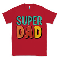 Red super dad Classic Tee - Artiststas