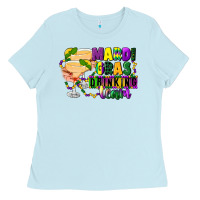Baby Blue mardi gras drinking team margaritas Ladies Tee - CowGirlArtShop