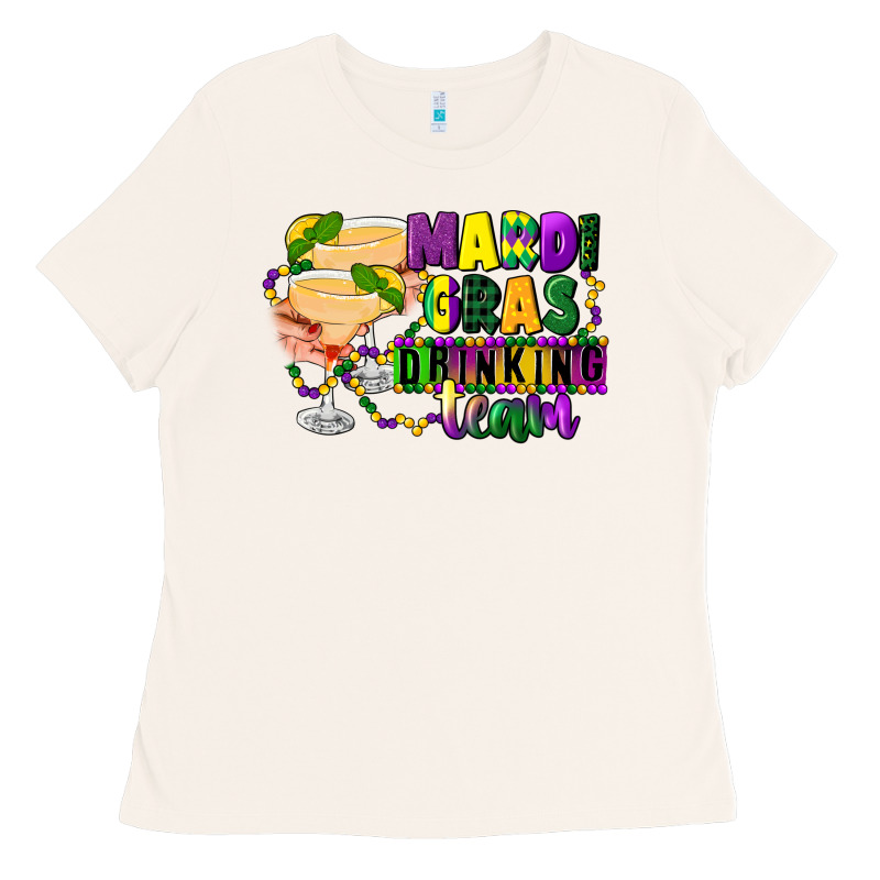 Mardi Gras Drinking Team Margaritas Ladies Tee by CowGirlArtShop | Teevron