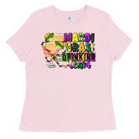 Bubblegum Pink mardi gras drinking team margaritas Ladies Tee - CowGirlArtShop