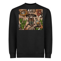 Black western rodeo Heavyweight Sweatshirt - AdoDesignShop