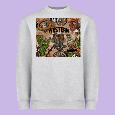 Western Rodeo Heavyweight Sweatshirt Designed By Adodesignshop