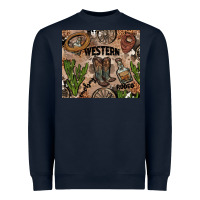Navy western rodeo Heavyweight Sweatshirt - AdoDesignShop