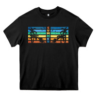 Black retro summer Heavy Core Tee - TumblerDesignByShophia