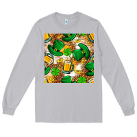 Moon Dust St. Patricks day hat digital paper Long Sleeve Tee - BundleAndBundleShop
