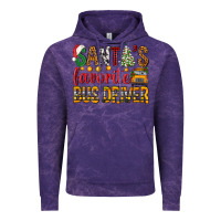 Cloud Purple Santa's Favorite Bus Driver Vintage Hoodie - BundleAndBundleShop