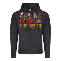 Vintage Black Santa's Favorite Bus Driver Vintage Hoodie - BundleAndBundleShop