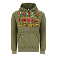Vintage Olive Santa's Favorite Bus Driver Vintage Hoodie - BundleAndBundleShop