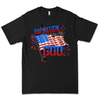 Black one nation under god Premium Tee - CowGirlArtShop