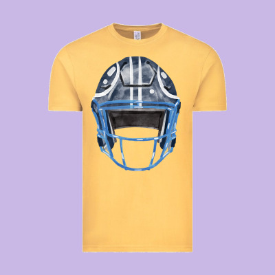 Football Helmet Fa Element 1 Vintage Tee Designed By Fadigitalartstudio