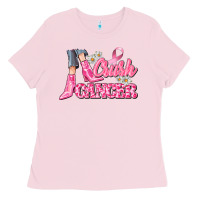 Bubblegum Pink crush cancer Ladies Tee - CowGirlArtShop