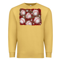 Antique Gold baseball christmas background Premium Sweatshirt - AdoDesignShop