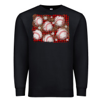 Black baseball christmas background Premium Sweatshirt - AdoDesignShop