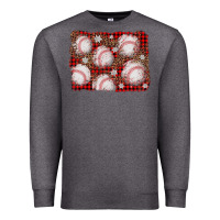 Charcoal Heather baseball christmas background Premium Sweatshirt - AdoDesignShop