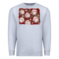 Heather Grey baseball christmas background Premium Sweatshirt - AdoDesignShop