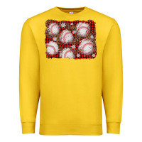 Lemon baseball christmas background Premium Sweatshirt - AdoDesignShop
