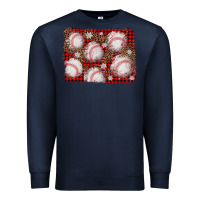 Navy baseball christmas background Premium Sweatshirt - AdoDesignShop