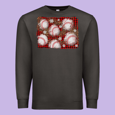 Baseball Christmas Background Premium Sweatshirt Designed By Adodesignshop