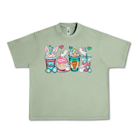Oil Green Easter bunnies coffee cups Urban Heavy Tee - OliviaCreatesArt