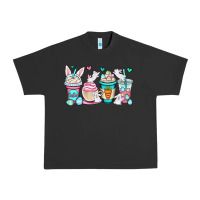 Pigment Black Easter bunnies coffee cups Urban Heavy Tee - OliviaCreatesArt