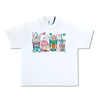White Easter bunnies coffee cups Urban Heavy Tee - OliviaCreatesArt