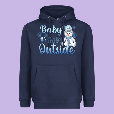 Baby It's Cold Outside Heavyweight Hoodie Designed By Adodesignshop
