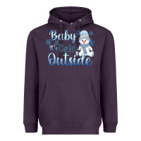 Plum baby it's cold outside Heavyweight Hoodie - AdoDesignShop