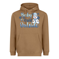 Toasted Coconut baby it's cold outside Heavyweight Hoodie - AdoDesignShop
