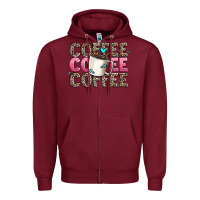 Burgundy coffee coffee coffee Zipper Hoodie - AdoDesignShop